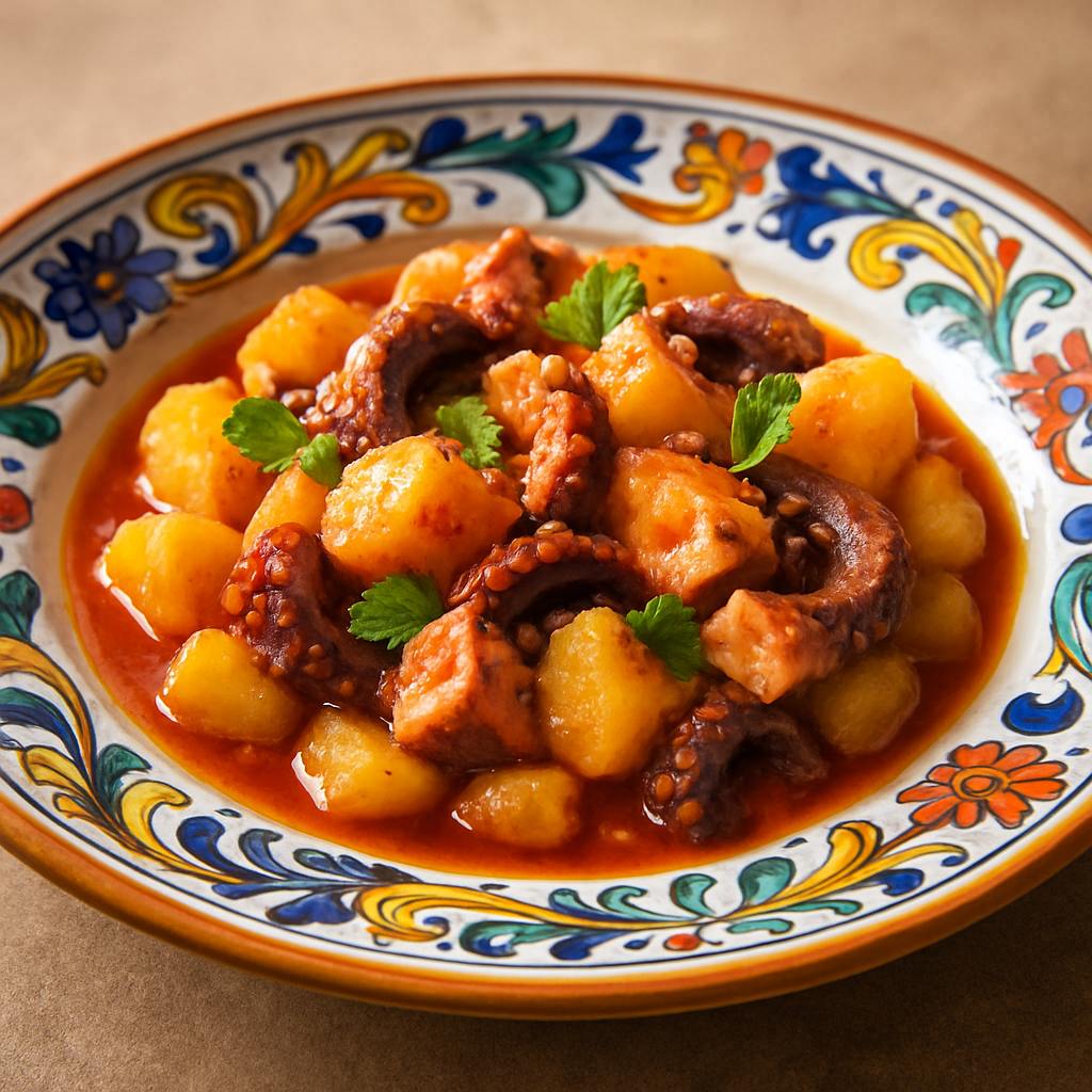 Polpo e Patate alla Sarda