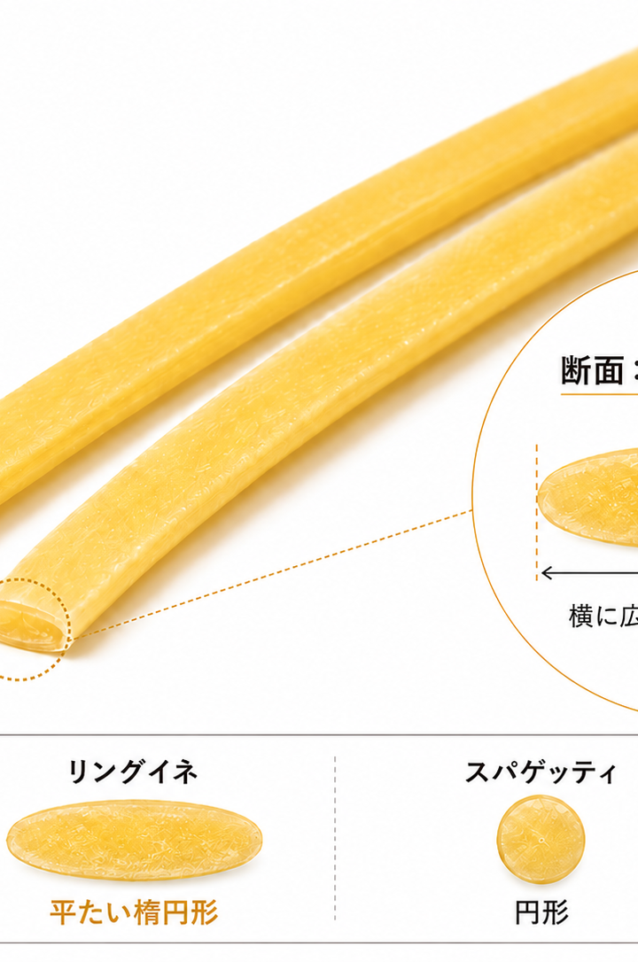 リングイネの断面