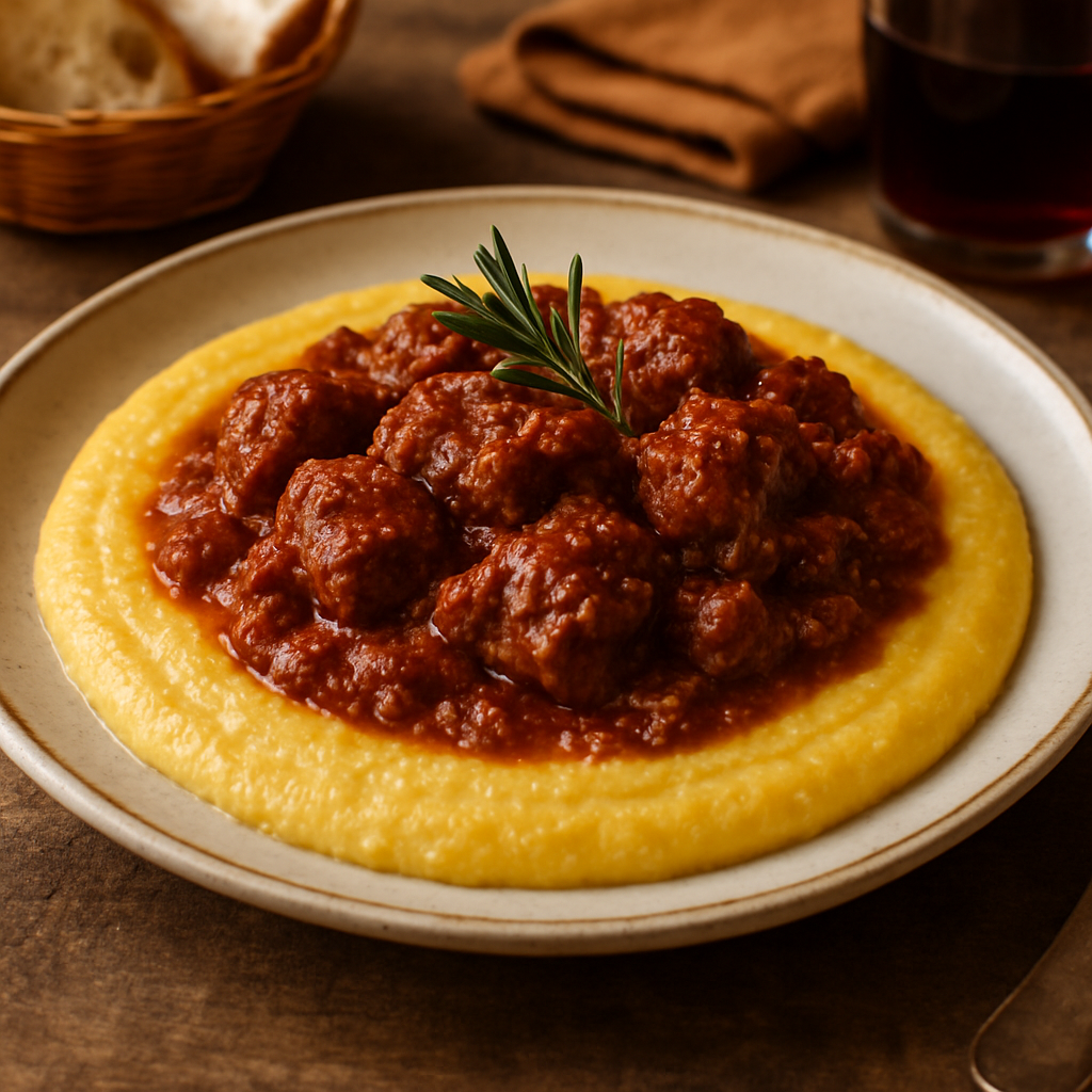 Polenta con Ragù di Cinghiale
