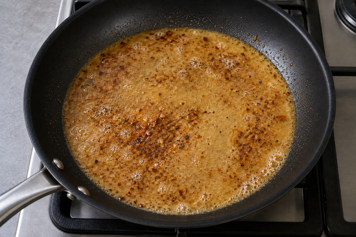 Deglaze with white wine