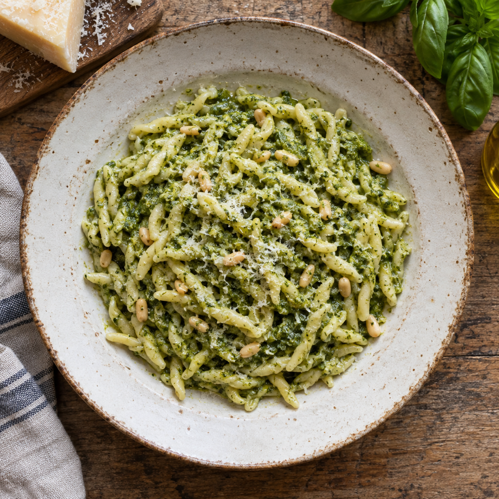 Trofie with Genoese Pesto