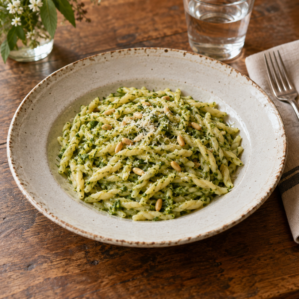Trofie with Genoese Pesto