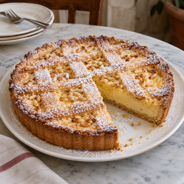 Tuscan Custard and Pine Nut Tart