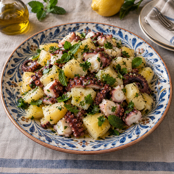 Polpo e patate alla sarda