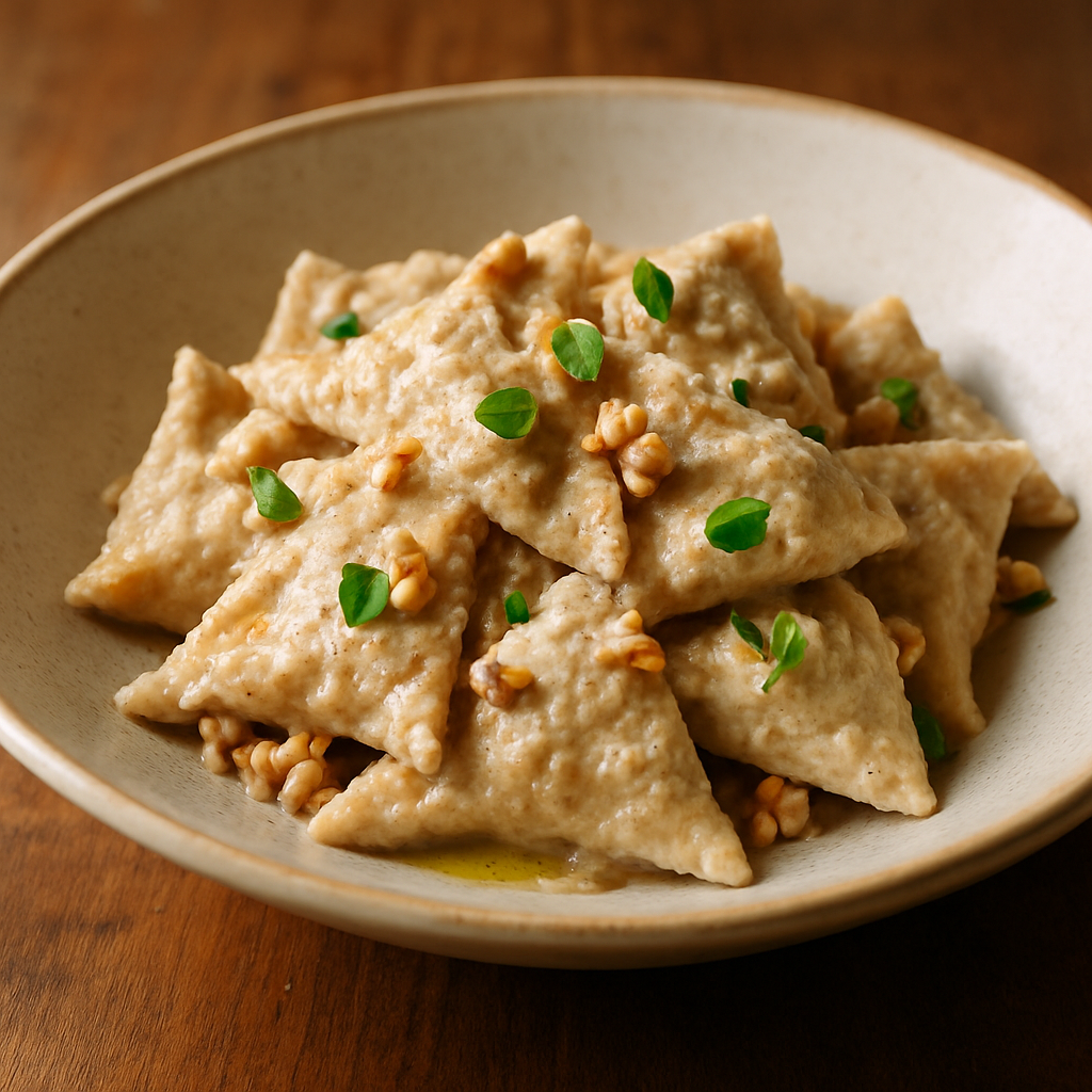 Pansotti con Salsa di Noci
