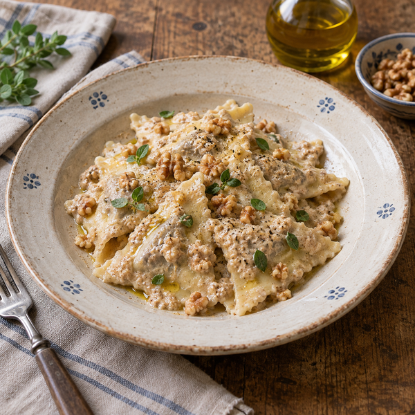Pansotti with Walnut Sauce