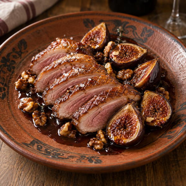 Magret de Canard aux Figues（マグレ・ド・カナール・オー・フィグ（鴨胸肉のロースト いちじくのソース））