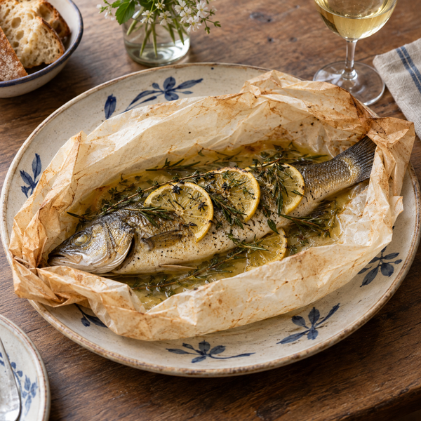 Branzino al cartoccio