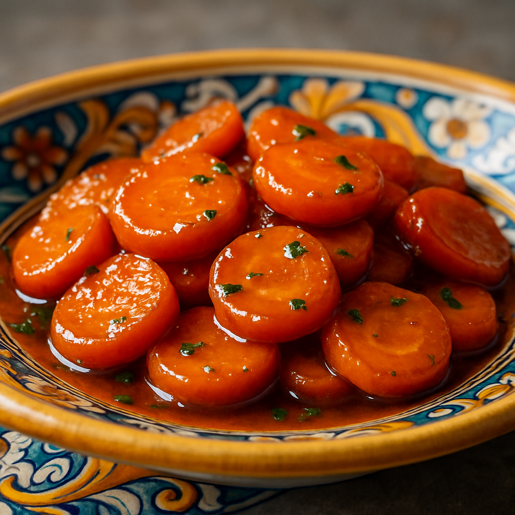 Carote al Marsala（にんじんのマルサラ蒸し煮）