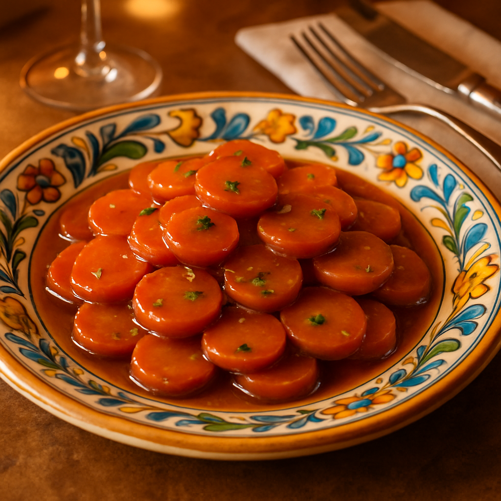 Carote al Marsala（にんじんのマルサラ蒸し煮）