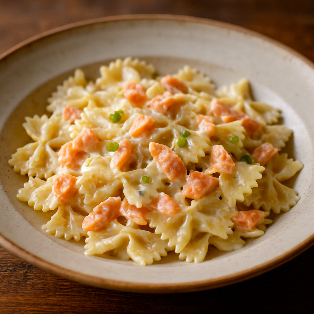 Farfalle con Salmone e Panna