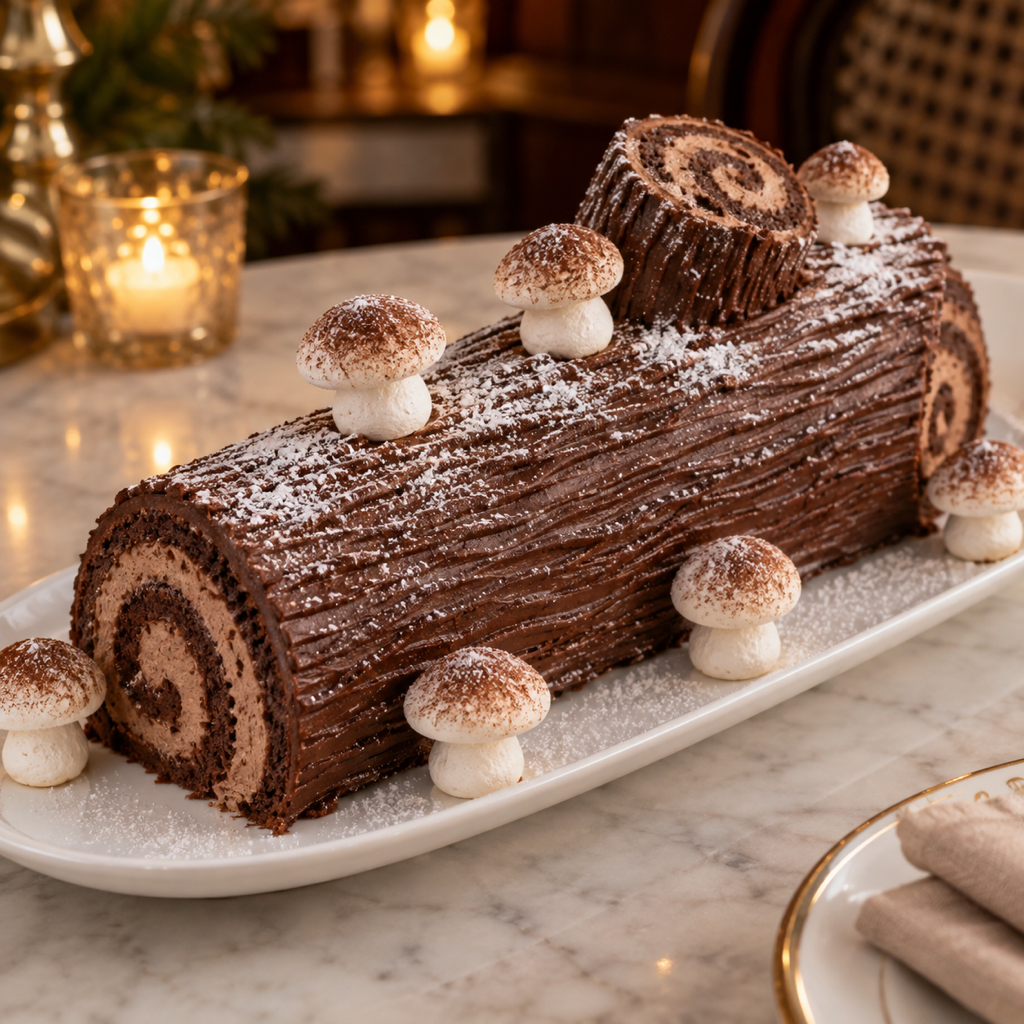 Bûche de Noël au Chocolat（チョコレートのビュッシュ・ド・ノエル）