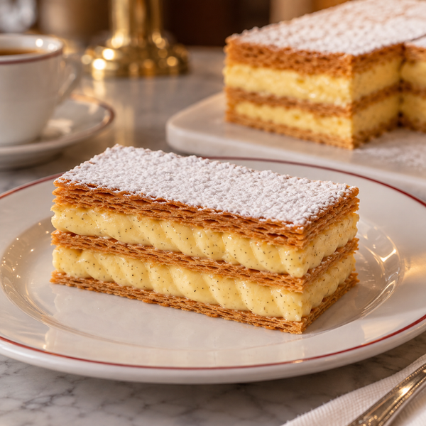 Mille-Feuille à la Vanille（ミルフィーユ（バニラのクリームを挟んだパイ菓子））