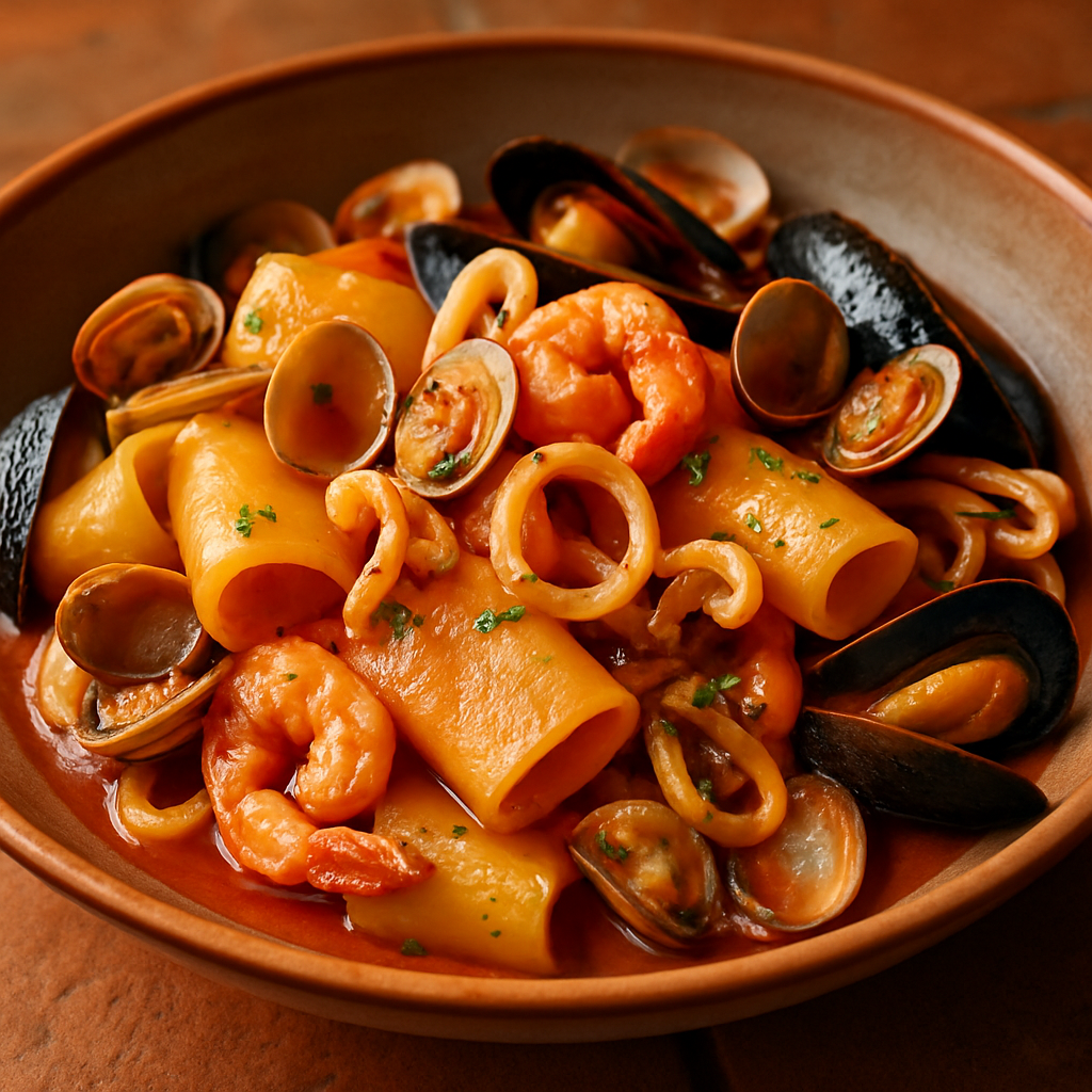 Paccheri con Frutti di Mare