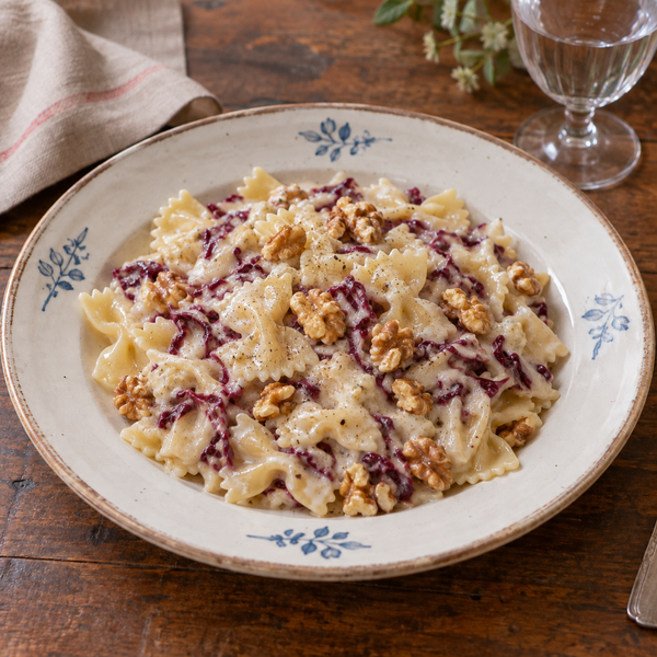 Farfalle with Gorgonzola Cream and Walnuts