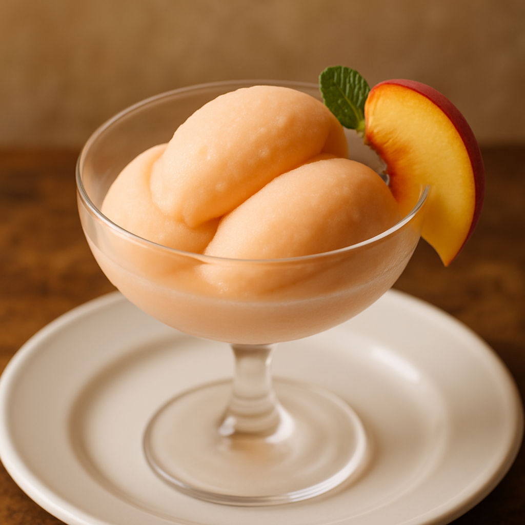 Sorbetto alla Pesca