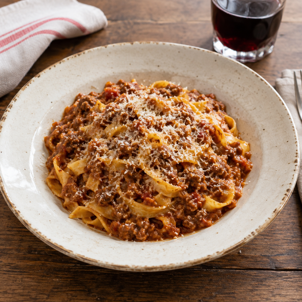 Tagliatelle al Ragù(Ragù alla bolognese)（ボローニャ風ラグーのタリアテッレ（ボロネーゼ））