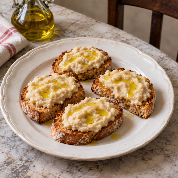 Cannellini Bean Cream Crostini