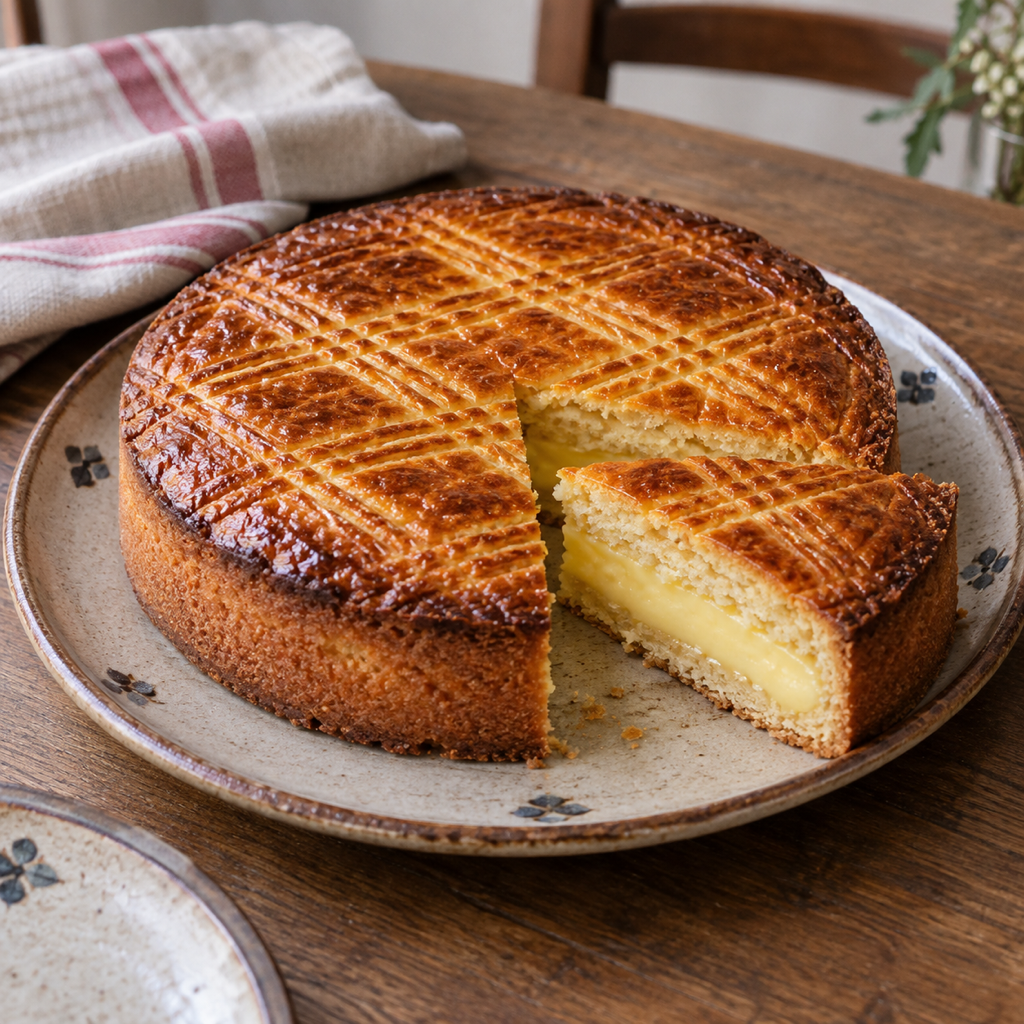 Basque Cake with Pastry Cream