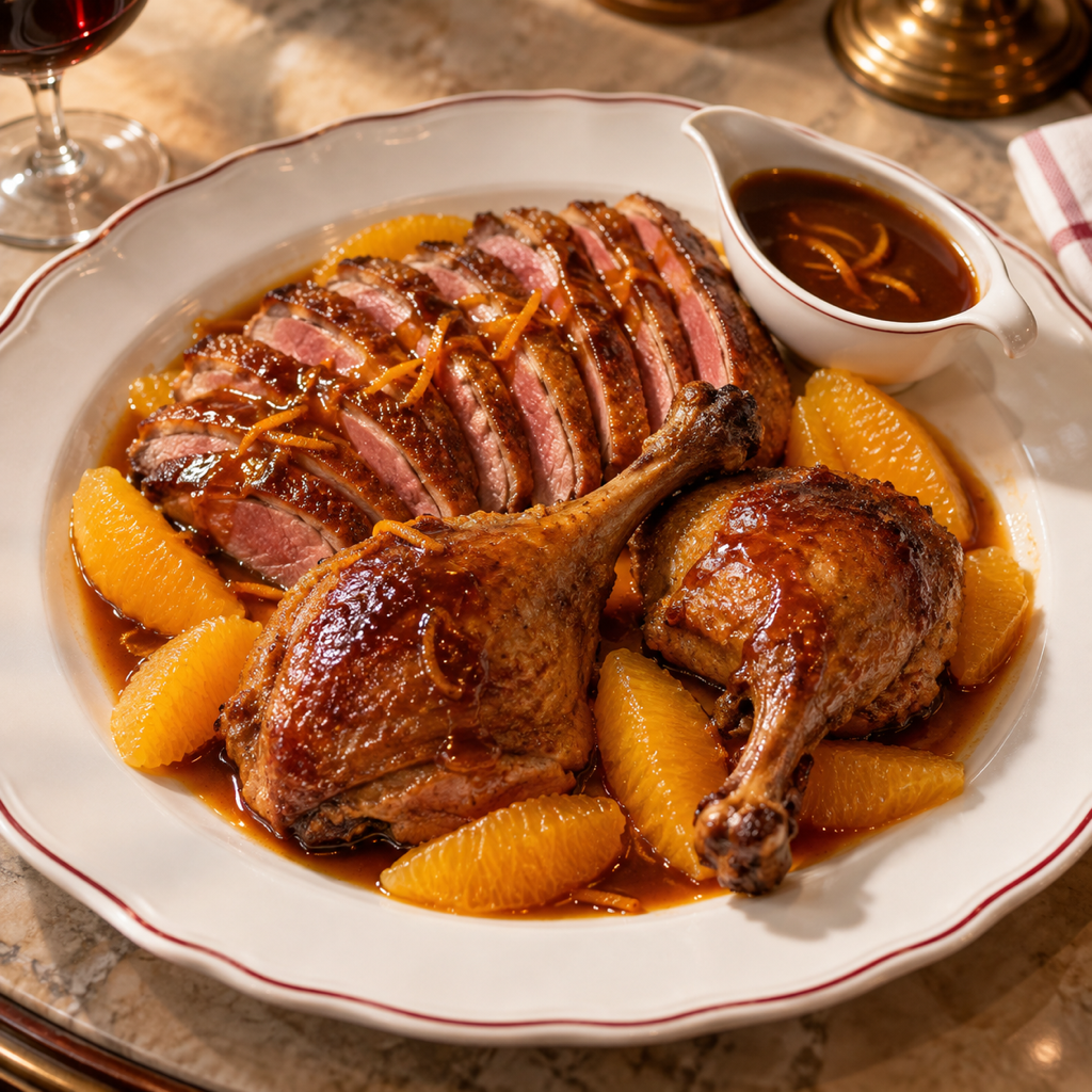 Canard à l'Orange（鴨のオレンジソース）