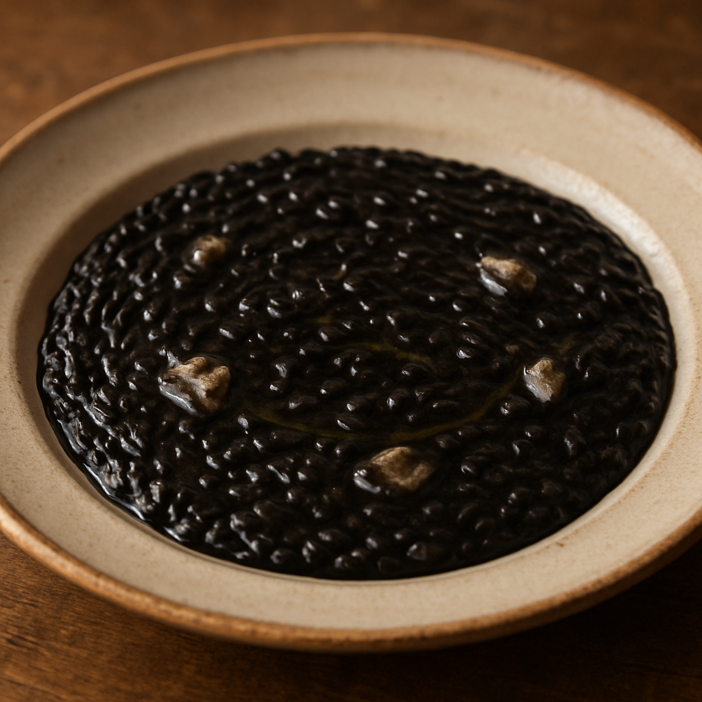 Risotto al Nero di Seppia alla Veneziana
