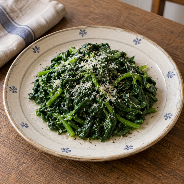 Spinach with Butter and Parmigiano
