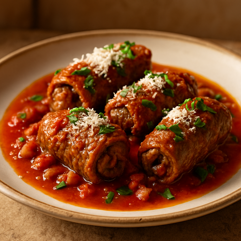 Involtini di Manzo al Sugo