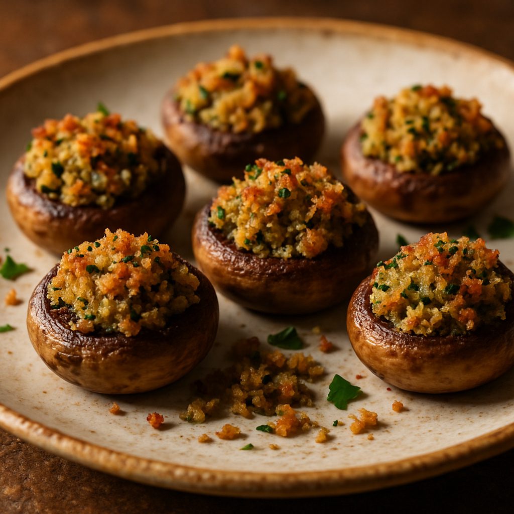 Funghi Ripieni al Forno