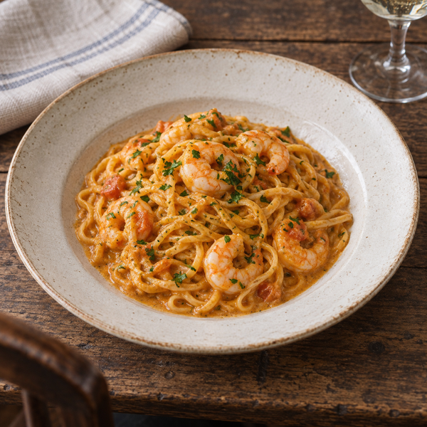 Tagliolini with Shrimp Bisque