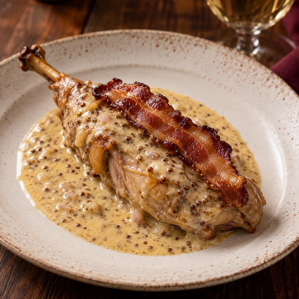 Lapin à la Moutarde（ラパン・ア・ラ・ムータルド（うさぎのマスタード煮込み））