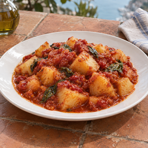 Potatoes Braised in Tomato