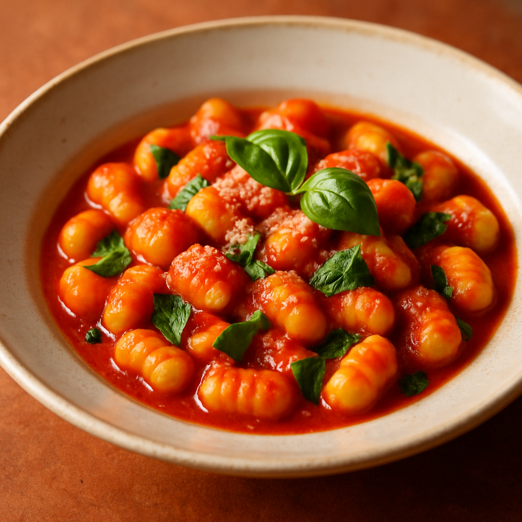 Gnocchi di Patate al Pomodoro e Basilico
