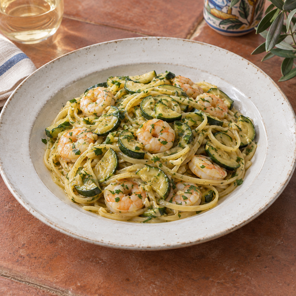 Linguine with Shrimp and Zucchini