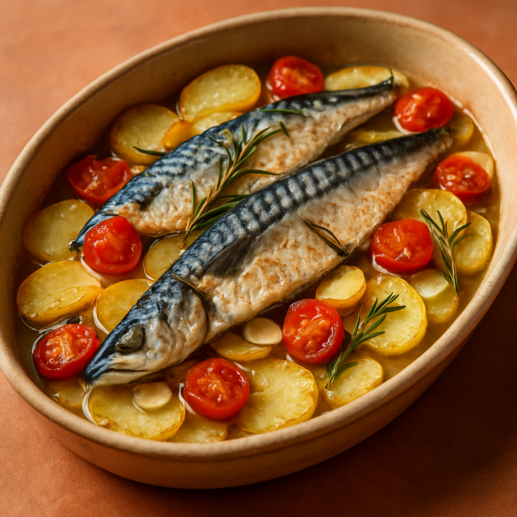 Sgombro al Forno con Patate