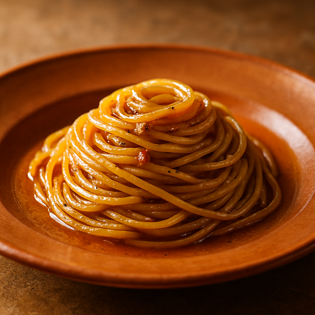 Spaghetti con Colatura di Alici