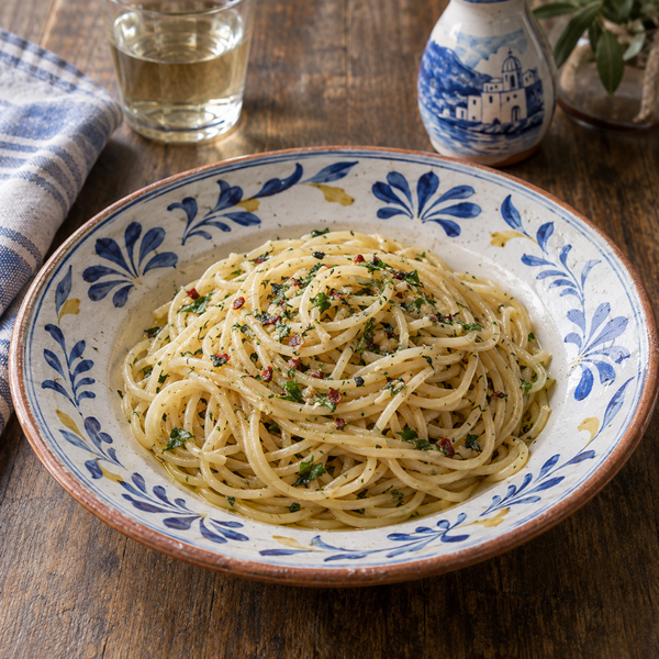 Spaghetti con colatura di alici