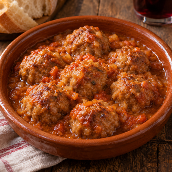 Albóndigas en salsa（アルボンディガスの野菜ソース煮）