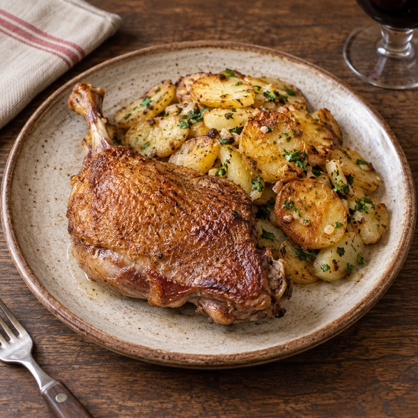 Duck Confit with Sarlat-Style Potatoes