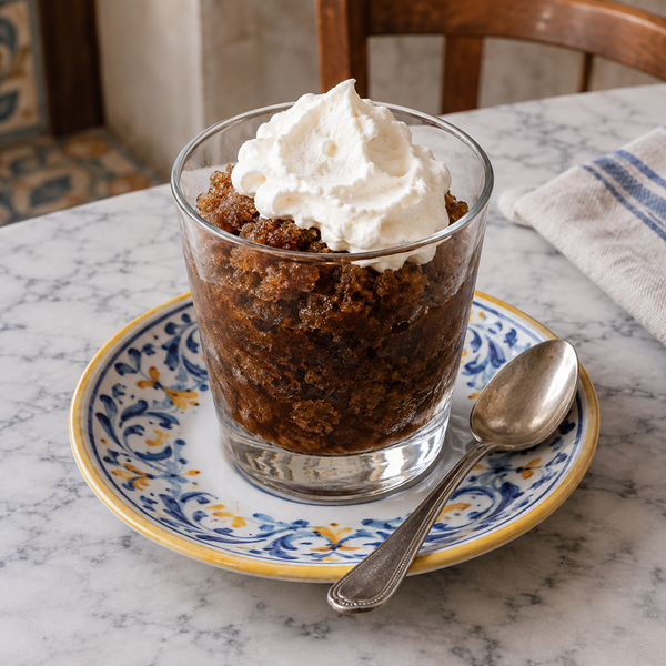Coffee Granita with Whipped Cream