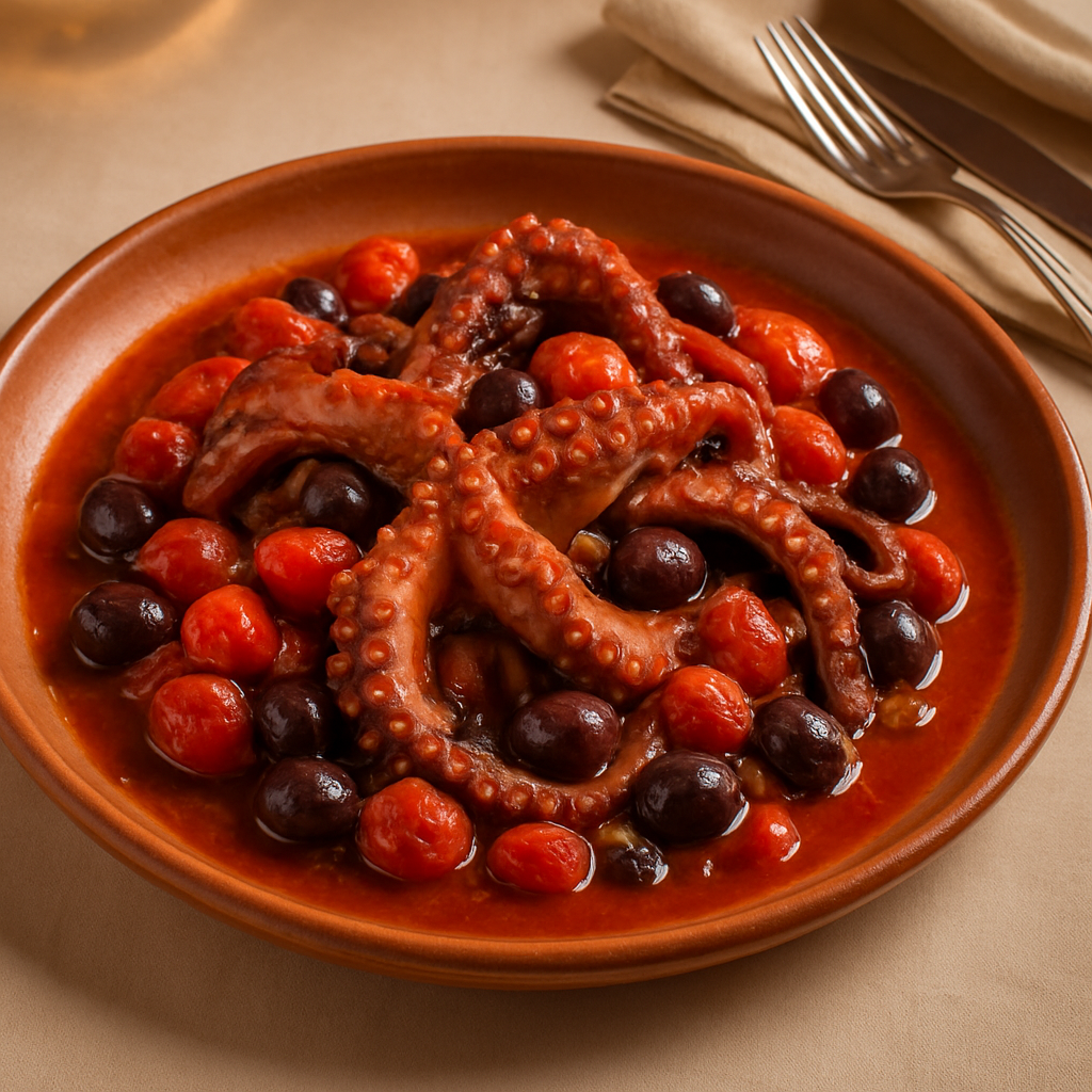 Polpo alla Luciana（タコのルチアーナ風煮込み）