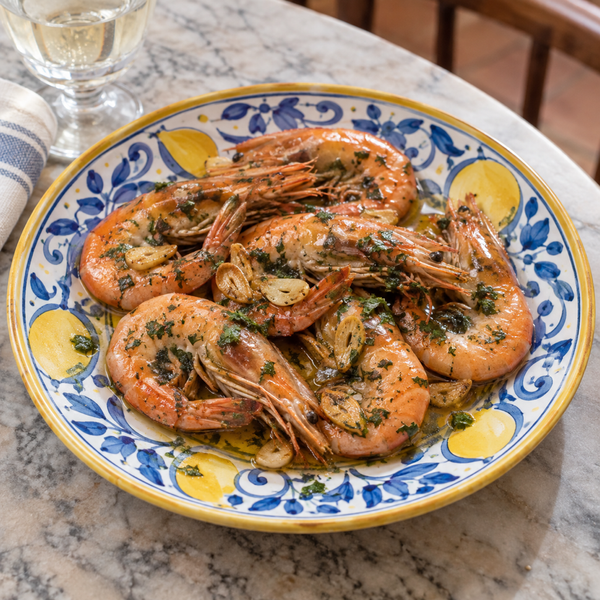 Gamberi all’aglio e olio