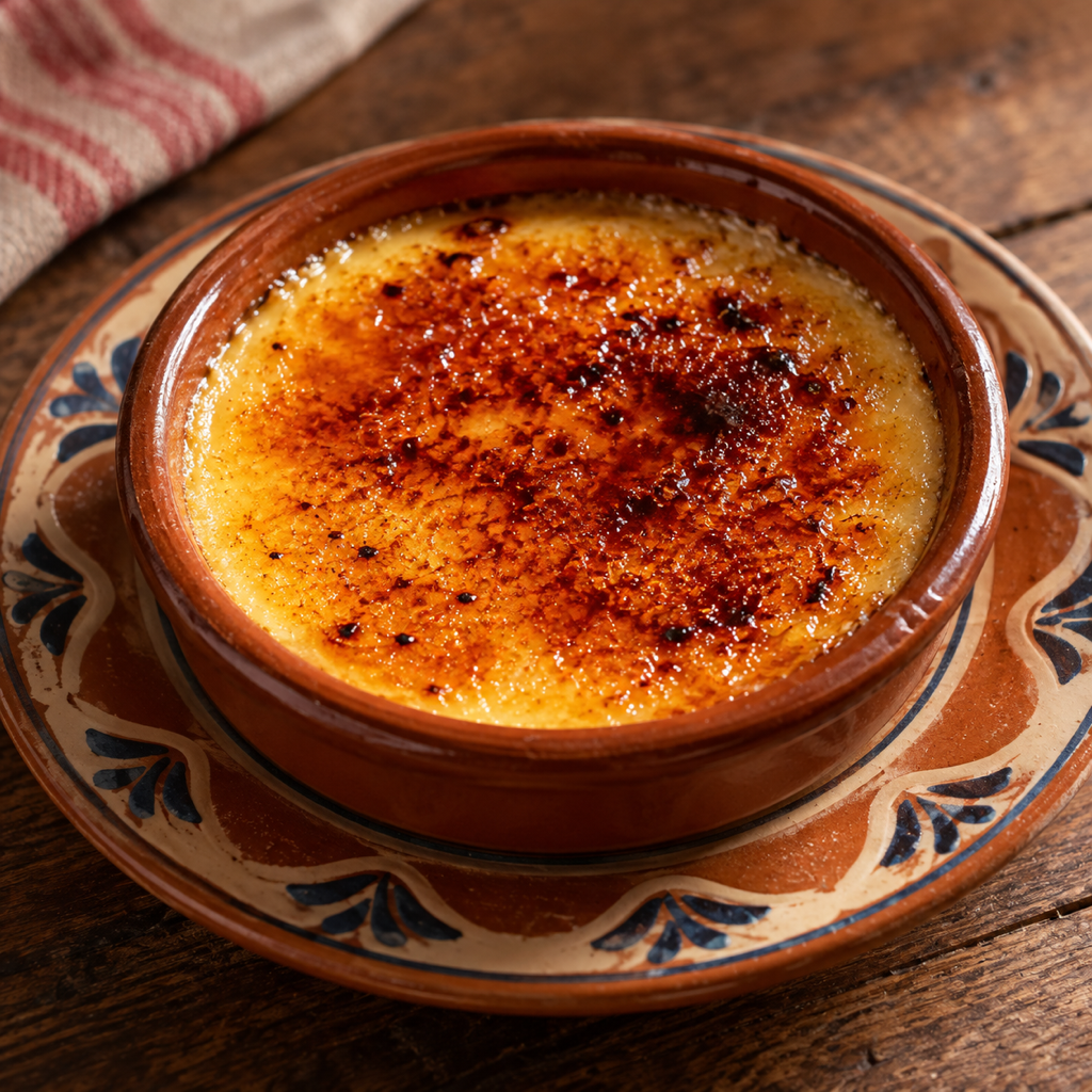 Crema catalana con zucchero caramellato