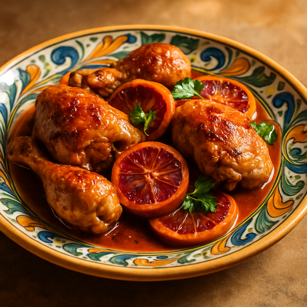Pollo all'Arancia Rossa di Sicilia