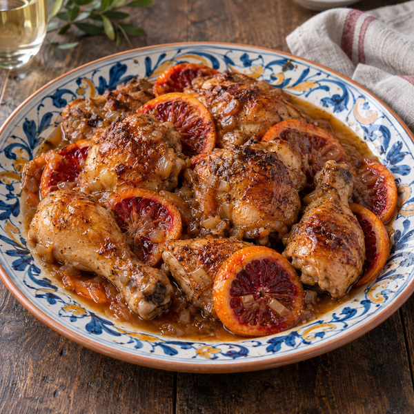 Pollo all’arancia rossa di Sicilia