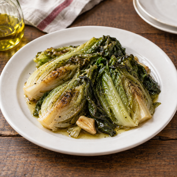 Roman-Style Braised Romaine Lettuce