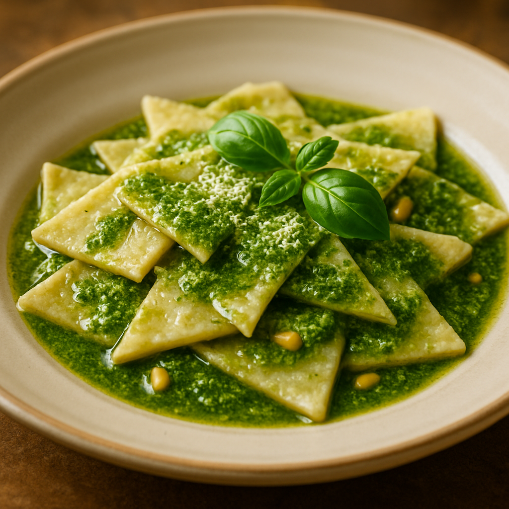 Testaroli al Pesto