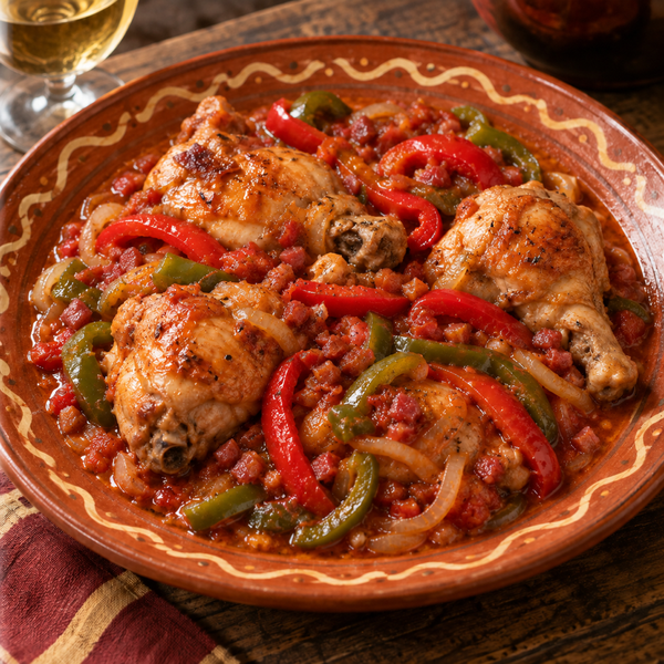 Pollo al chilindrón（鶏のチリンドロン煮込み）