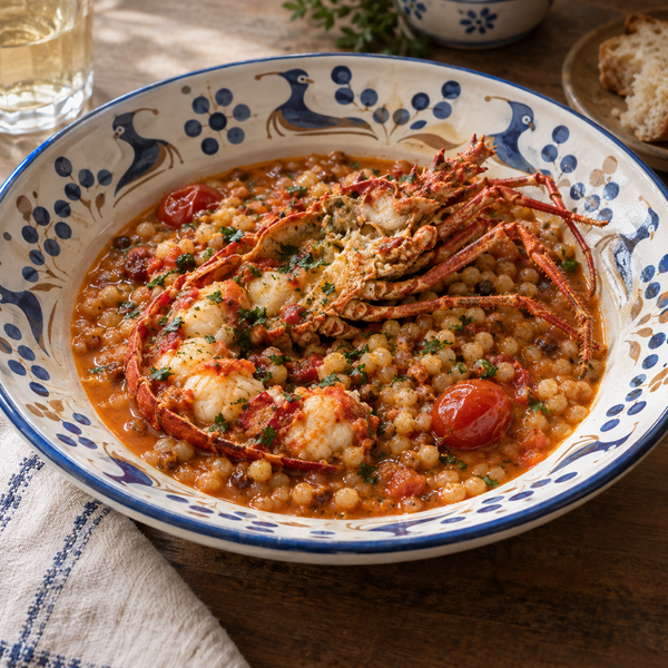 Fregola with Spiny Lobster