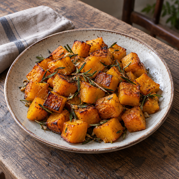 Zucca al forno con rosmarino